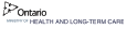 logo for Ontario Ministry of Health and Long-term Care