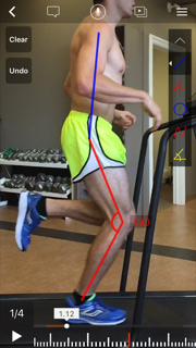 Man Running on treadmill for analysis